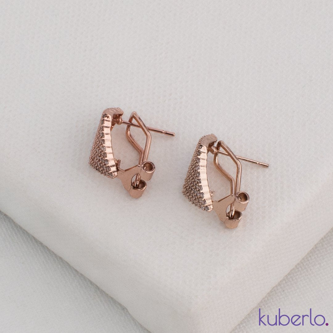 Diamond Cut Earrings Gold - Kuberlo - Best Gift for - Imitation Jewellery - Designer Jewellery - one gram gold - fashion jewellery