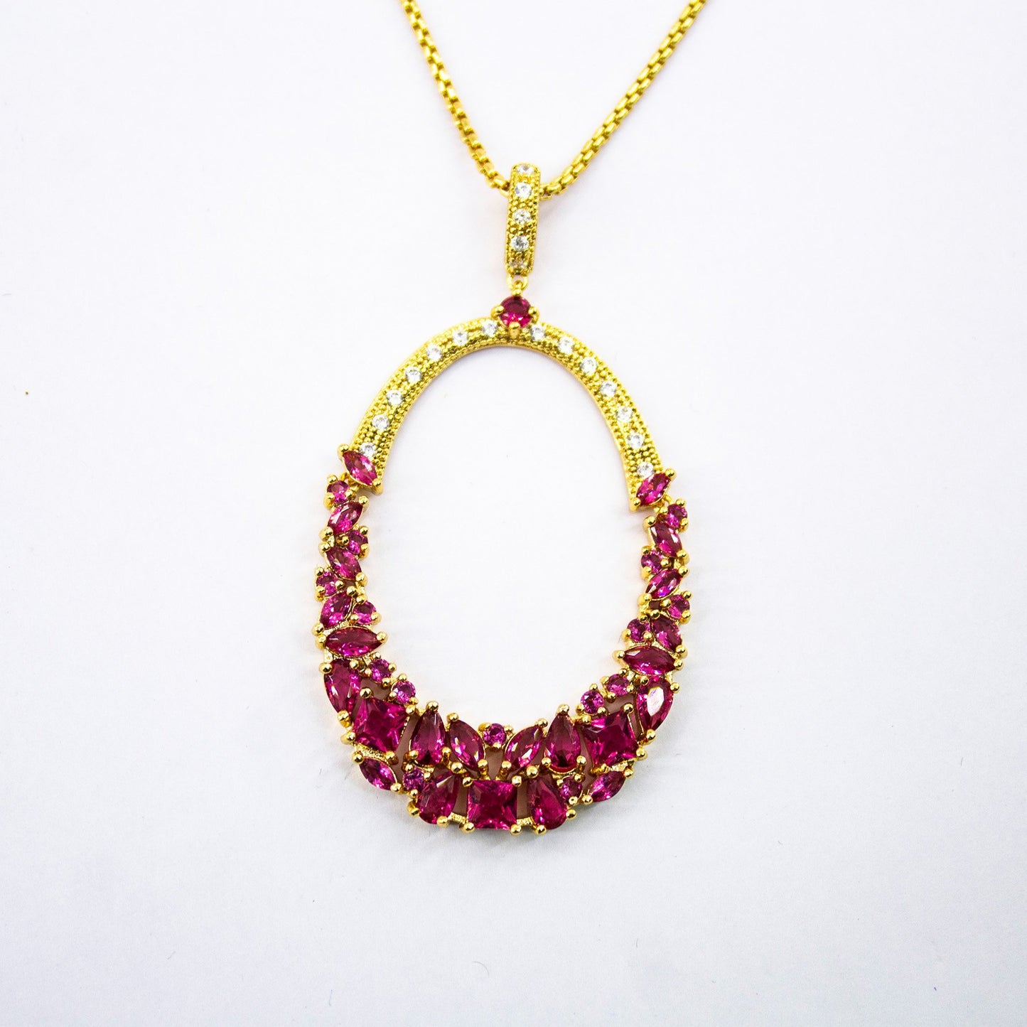 Kanoor Ruby Dangler Pendant - Kuberlo - Best Gift for - Imitation Jewellery - Designer Jewellery - one gram gold - fashion jewellery