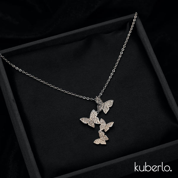 Butterfly Necklace Set - Kuberlo - Best Gift for - Imitation Jewellery - Designer Jewellery - one gram gold - fashion jewellery