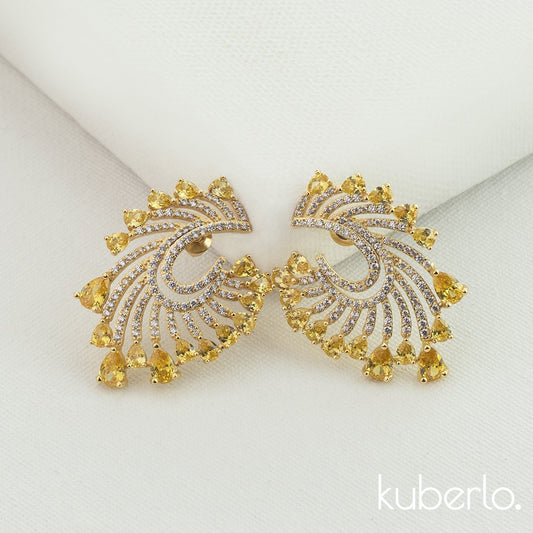 Sunshine Earrings Gold - Kuberlo - Best Gift for - Imitation Jewellery - Designer Jewellery - one gram gold - fashion jewellery