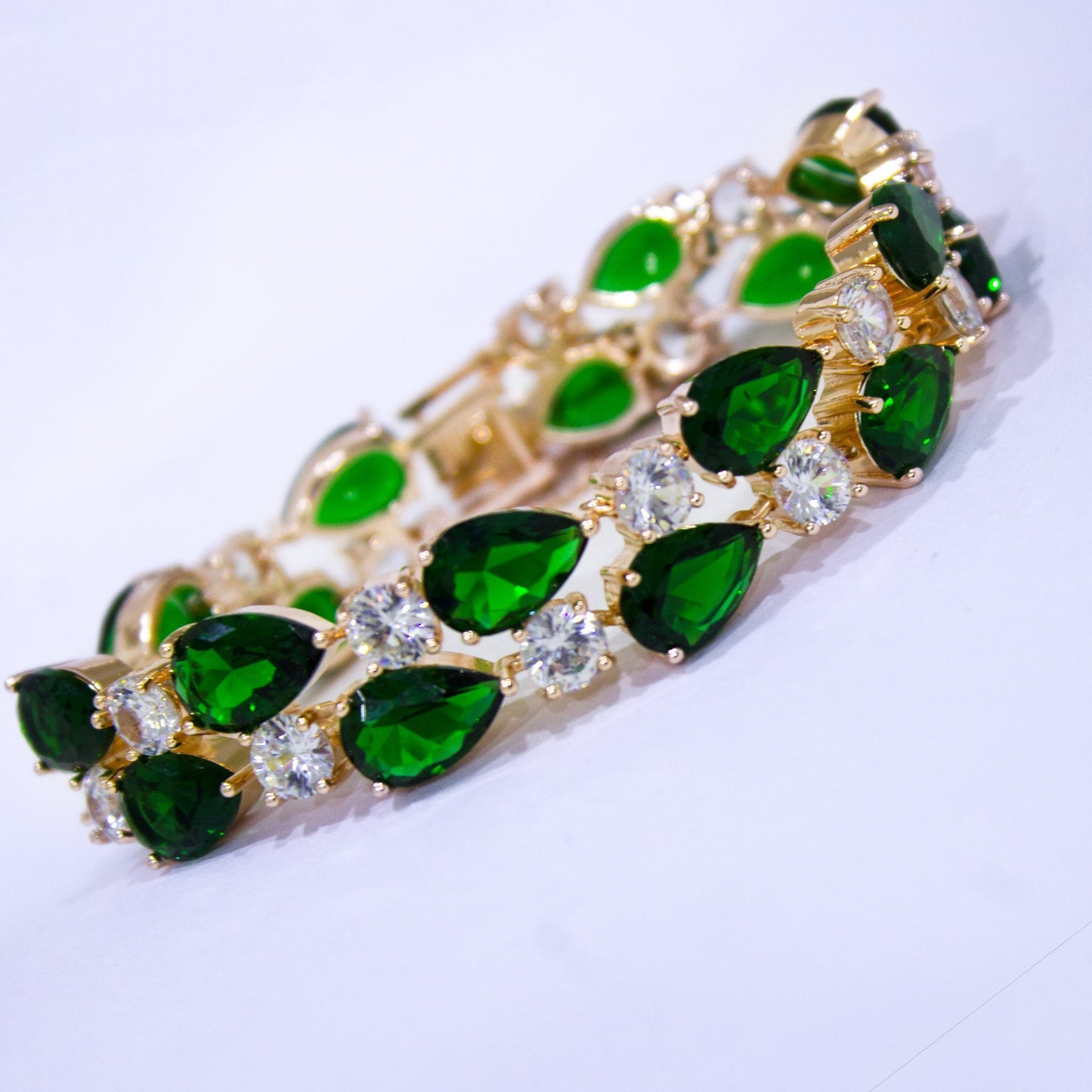 Emerald Green Sparkle Bracelet - Kuberlo - Best Gift for - Imitation Jewellery - Designer Jewellery - one gram gold - fashion jewellery