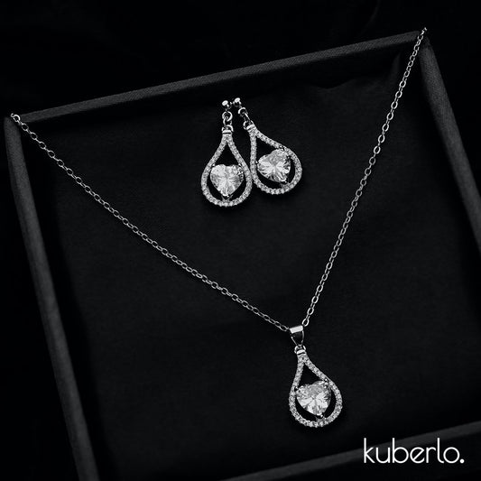 Love Dangler Necklace Set - Kuberlo - Best Gift for - Imitation Jewellery - Designer Jewellery - one gram gold - fashion jewellery