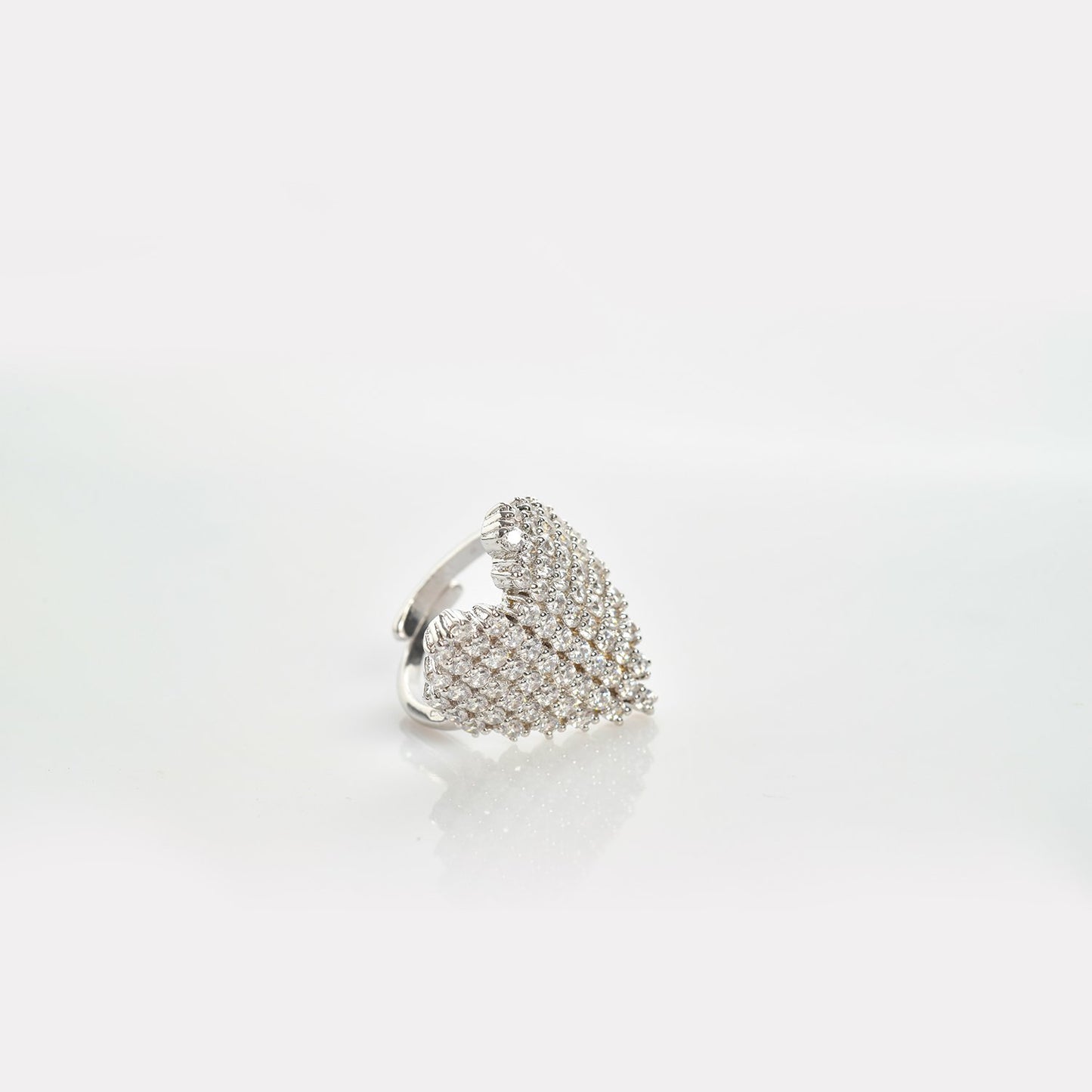 Crystal Heart Ring