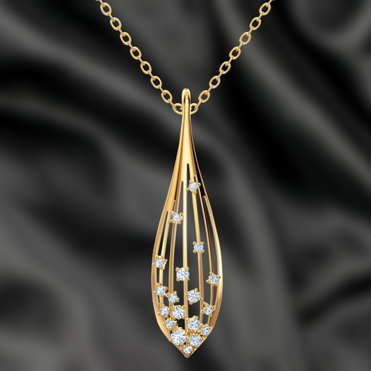 Drop Crystal Pendant - Kuberlo - Best Gift for - Imitation Jewellery - Designer Jewellery - one gram gold - fashion jewellery