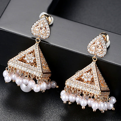 Aauri Jhumki Earrings - Kuberlo - Best Gift for - Imitation Jewellery - Designer Jewellery - one gram gold - fashion jewellery