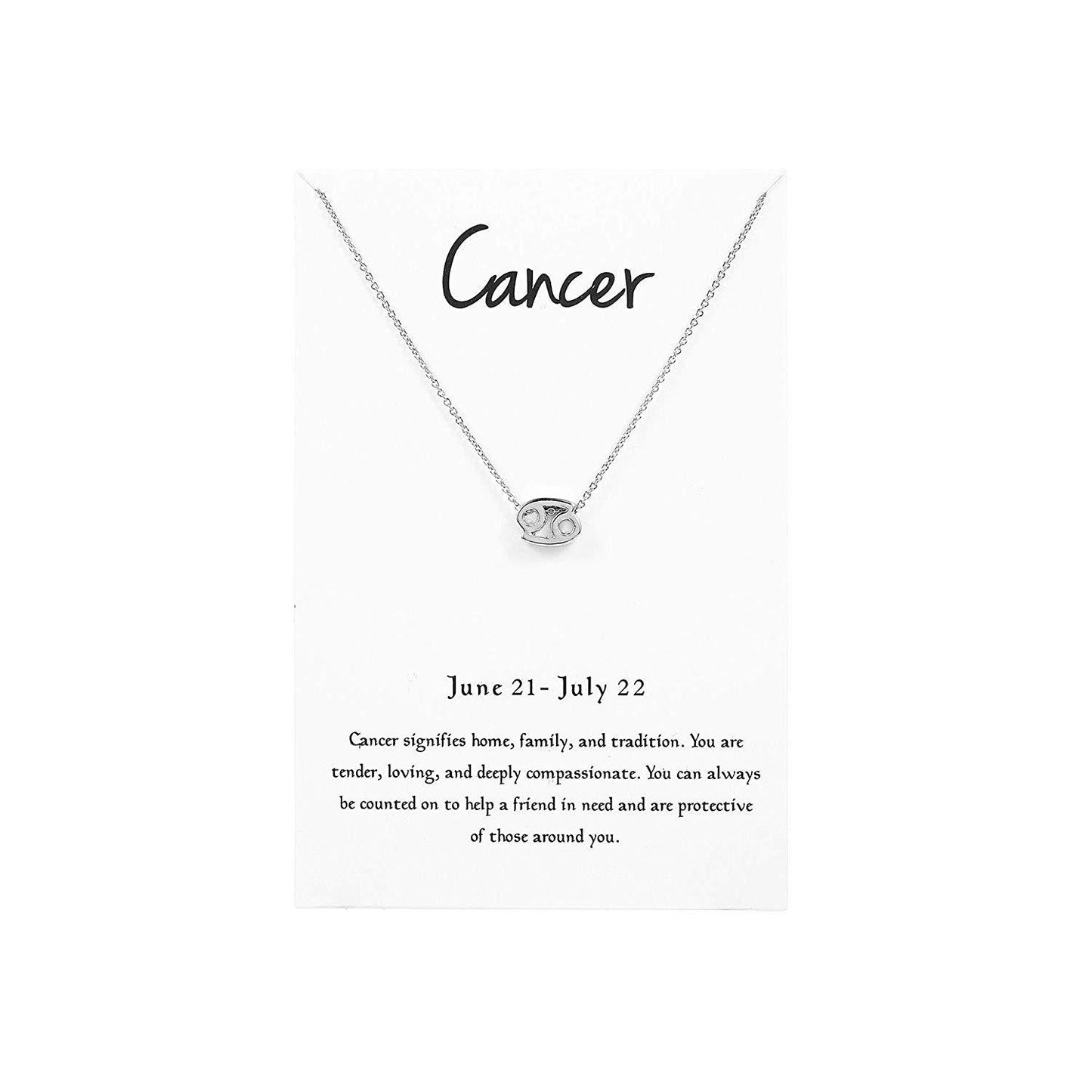 Cancer ( Jun 21 - Jul 22 ) Silver - Kuberlo - Best Gift for - Imitation Jewellery - Designer Jewellery - one gram gold - fashion jewellery