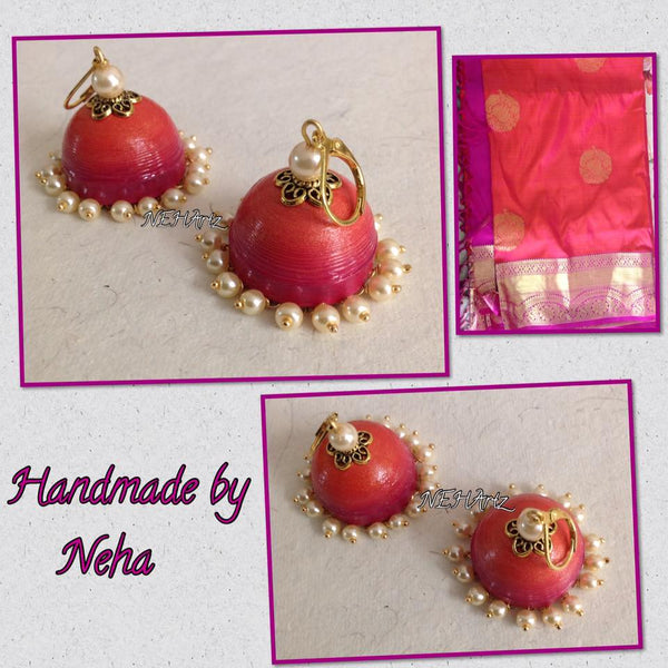 Custom Made Jumka earrings - Kuberlo - Best Gift for - Imitation Jewellery - Designer Jewellery - one gram gold - fashion jewellery