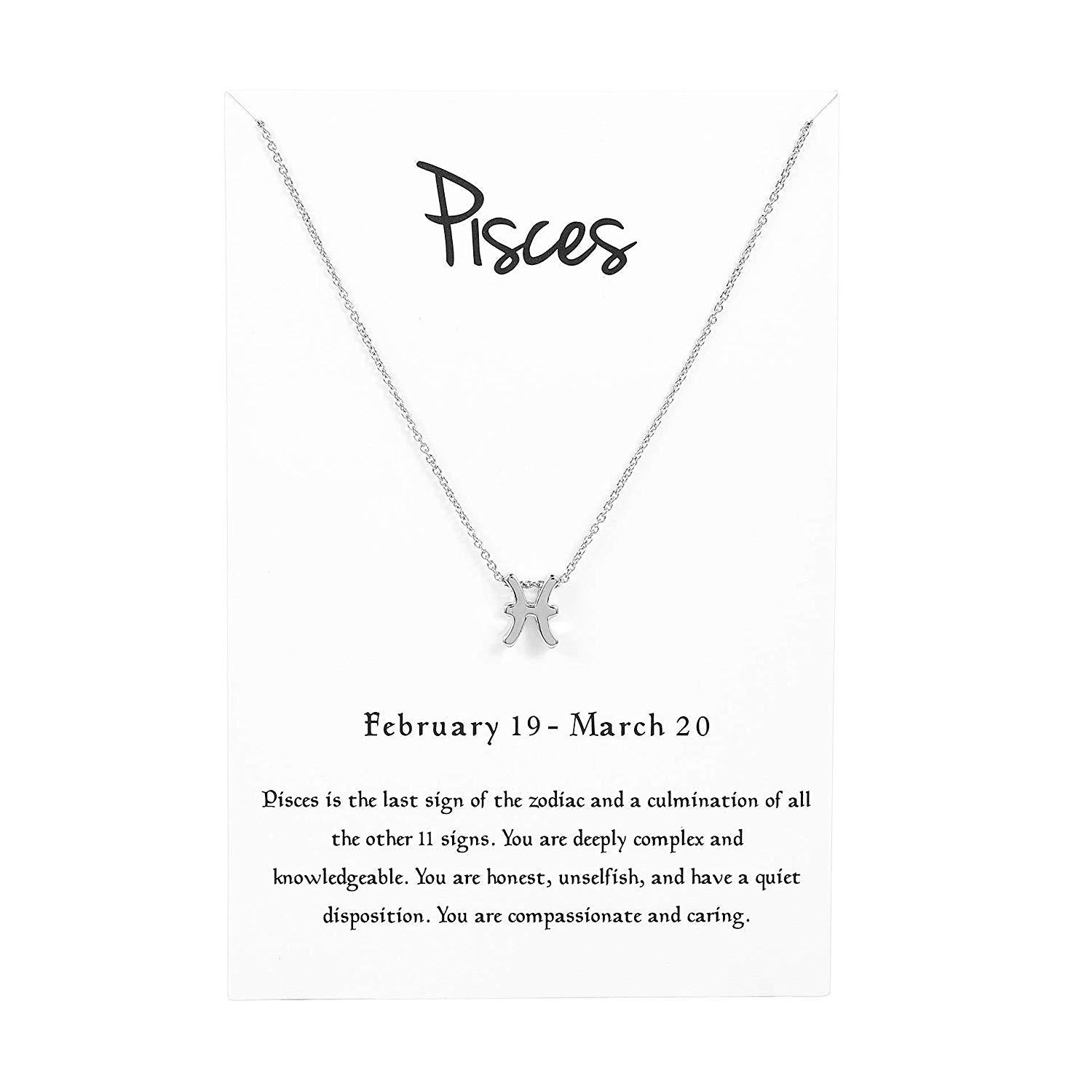 Pisces ( Feb 19 - Mar 20 ) Silver - Kuberlo - Best Gift for - Imitation Jewellery - Designer Jewellery - one gram gold - fashion jewellery