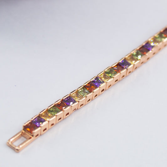 Square Crystal Bracelet - Kuberlo - Best Gift for - Imitation Jewellery - Designer Jewellery - one gram gold - fashion jewellery