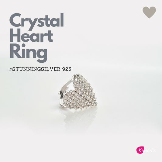 Crystal Heart Ring