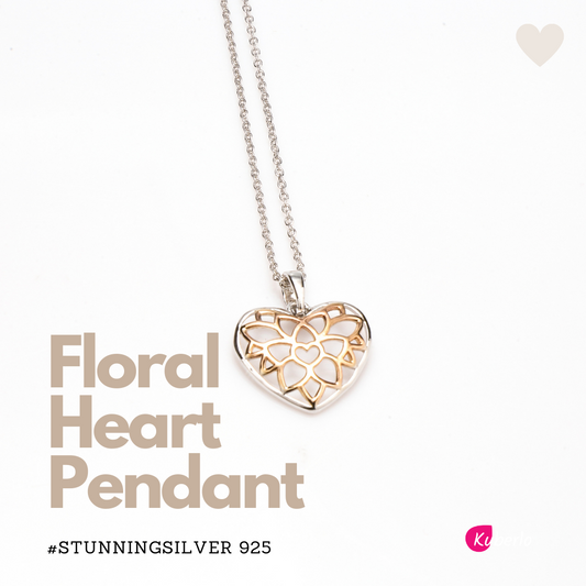 Floral Heart Pendant