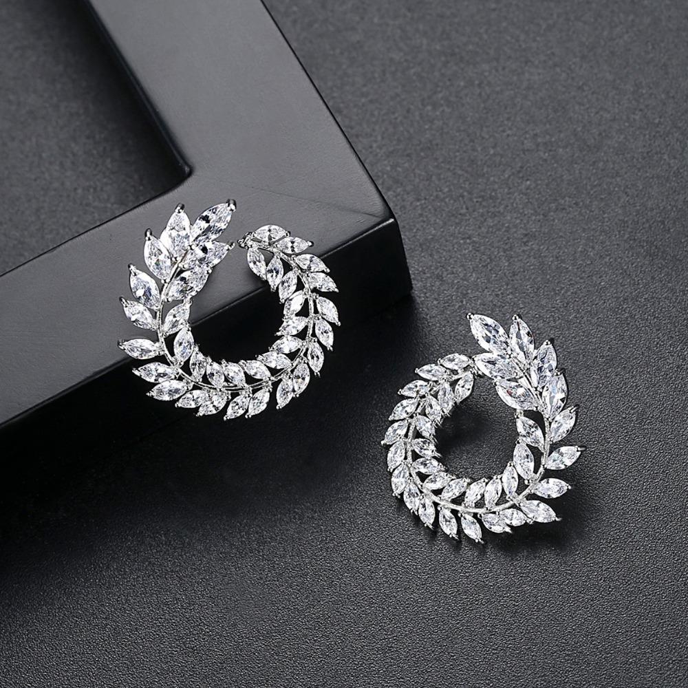 Aelia Earrings - White Gold - Kuberlo - Best Gift for - Imitation Jewellery - Designer Jewellery - one gram gold - fashion jewellery