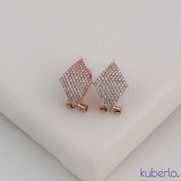 Diamond Cut Earrings Gold - Kuberlo - Best Gift for - Imitation Jewellery - Designer Jewellery - one gram gold - fashion jewellery