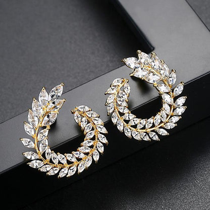 Aelia Earrings - Gold - Kuberlo - Best Gift for - Imitation Jewellery - Designer Jewellery - one gram gold - fashion jewellery