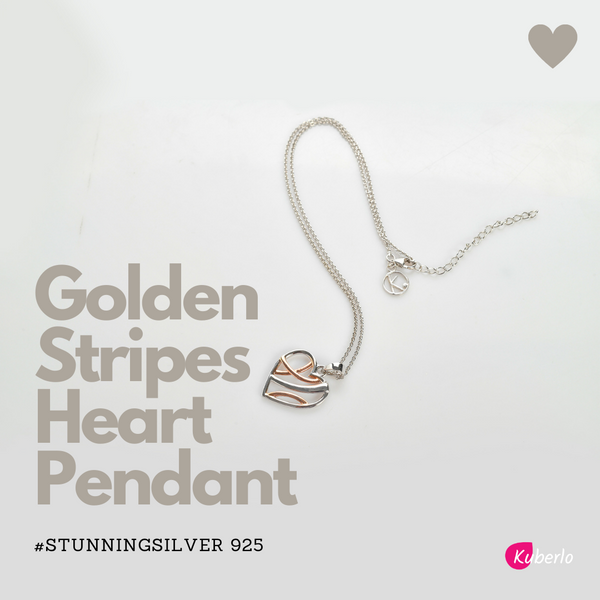 Golden Stripes Pendant