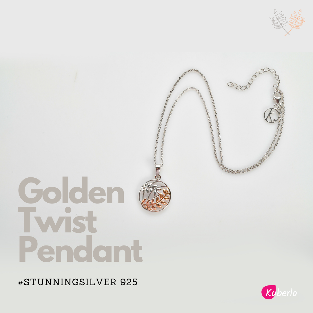 Golden Twist Pendant