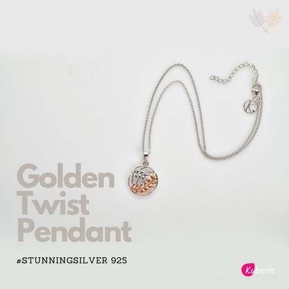 Golden Twist Pendant