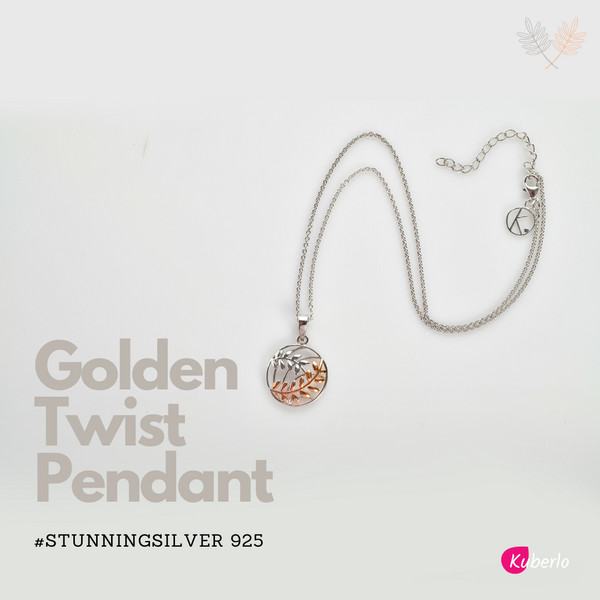 Golden Twist Pendant