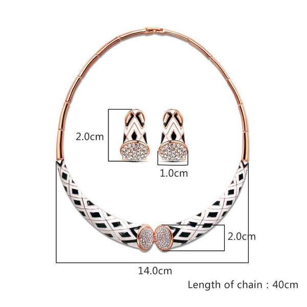 Emma Enamel Choker Necklace - Kuberlo - Best Gift for - Imitation Jewellery - Designer Jewellery - one gram gold - fashion jewellery