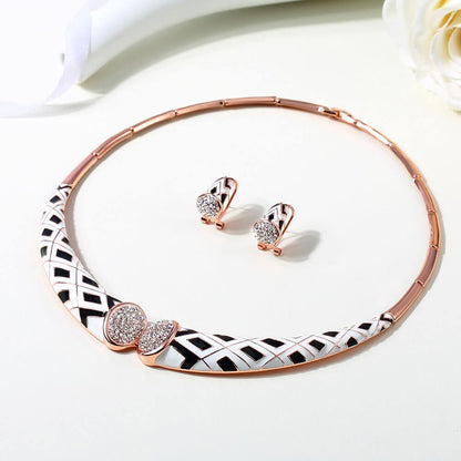 Emma Enamel Choker Necklace - Kuberlo - Best Gift for - Imitation Jewellery - Designer Jewellery - one gram gold - fashion jewellery