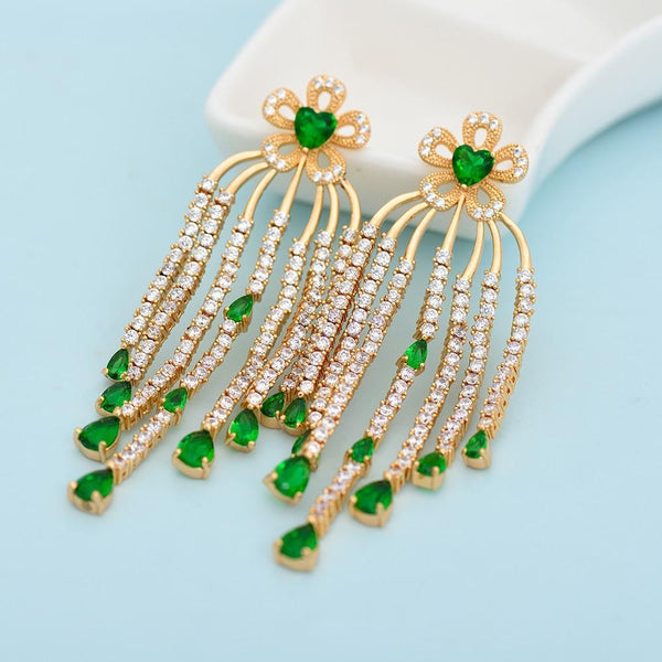 Rain Drops Earrings - Kuberlo - Best Gift for - Imitation Jewellery - Designer Jewellery - one gram gold - fashion jewellery