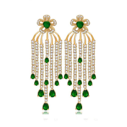 Rain Drops Earrings - Kuberlo - Best Gift for - Imitation Jewellery - Designer Jewellery - one gram gold - fashion jewellery