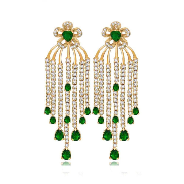 Rain Drops Earrings - Kuberlo - Best Gift for - Imitation Jewellery - Designer Jewellery - one gram gold - fashion jewellery