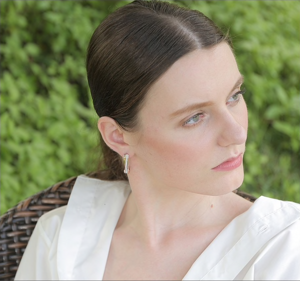 Gene Studded Earrings - Kuberlo - Best Gift for - Imitation Jewellery - Designer Jewellery - one gram gold - fashion jewellery