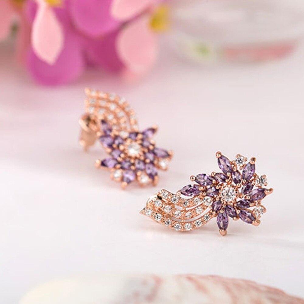 Purple Flame Studs - Kuberlo - Best Gift for - Imitation Jewellery - Designer Jewellery - one gram gold - fashion jewellery