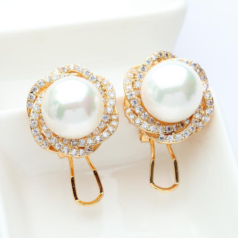 Pearl Stud Earrings - Kuberlo - Best Gift for - Imitation Jewellery - Designer Jewellery - one gram gold - fashion jewellery