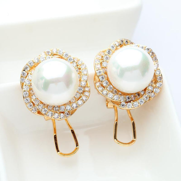 Pearl Stud Earrings - Kuberlo - Best Gift for - Imitation Jewellery - Designer Jewellery - one gram gold - fashion jewellery