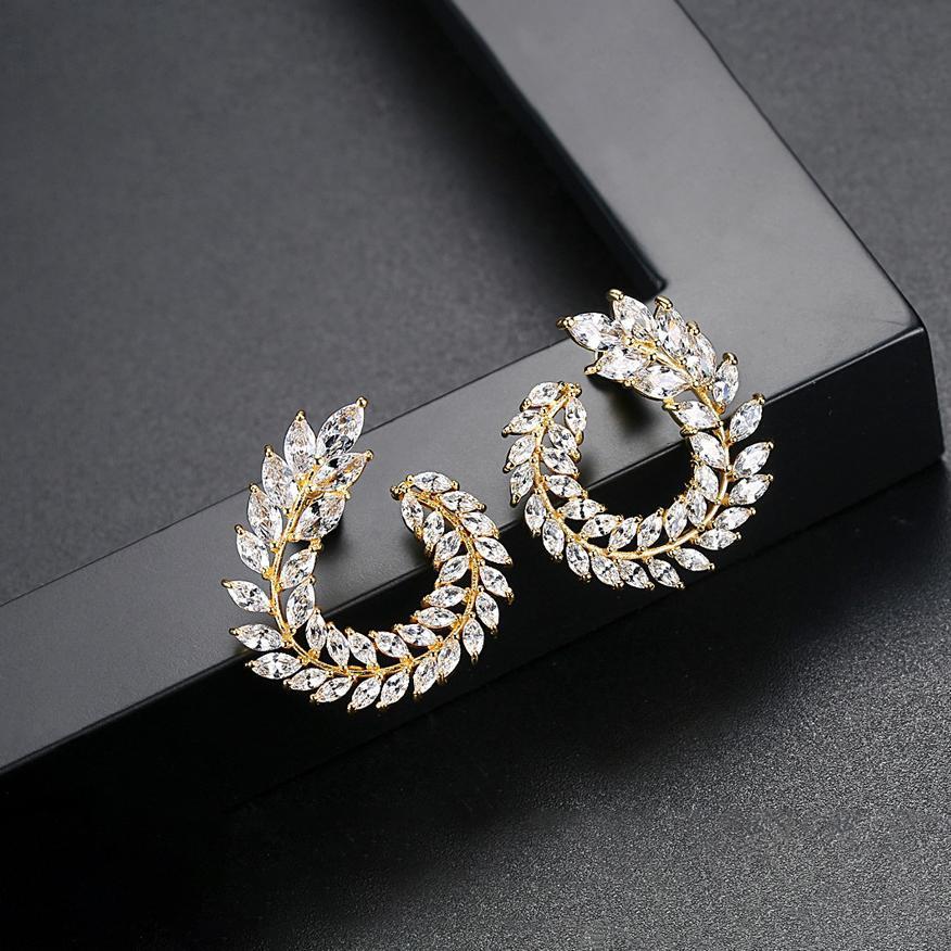 Aelia Earrings - Gold - Kuberlo - Best Gift for - Imitation Jewellery - Designer Jewellery - one gram gold - fashion jewellery