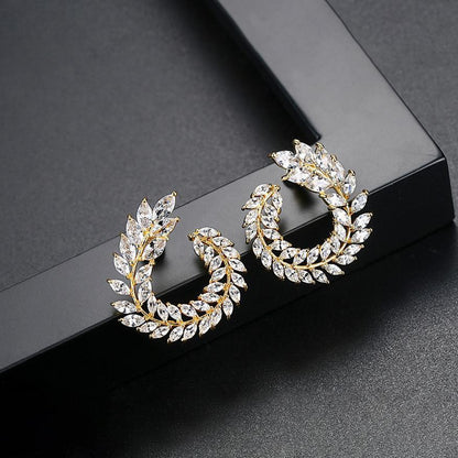 Aelia Earrings - Gold - Kuberlo - Best Gift for - Imitation Jewellery - Designer Jewellery - one gram gold - fashion jewellery