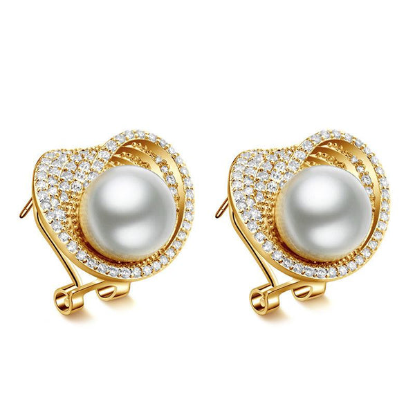 Office Pearl Studs - Kuberlo - Best Gift for - Imitation Jewellery - Designer Jewellery - one gram gold - fashion jewellery