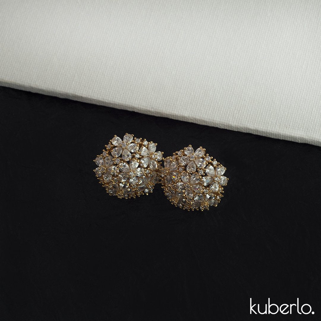 Floral Earrings - Kuberlo - Best Gift for - Imitation Jewellery - Designer Jewellery - one gram gold - fashion jewellery