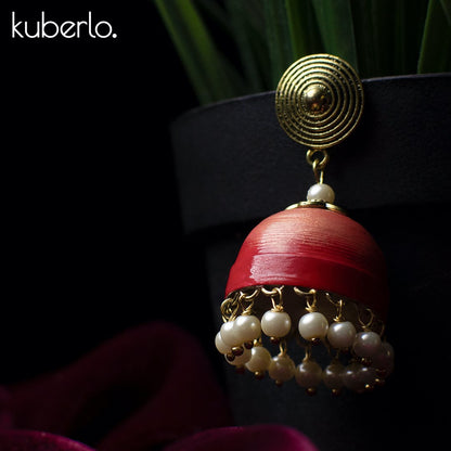 Hand Made Jhumka earrings - Kuberlo - Best Gift for - Imitation Jewellery - Designer Jewellery - one gram gold - fashion jewellery