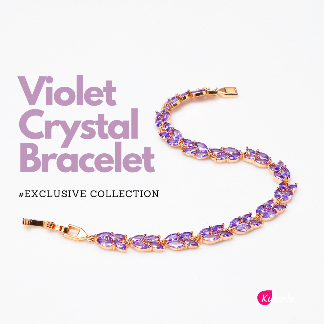 Violet Crystal beauty Bracelet