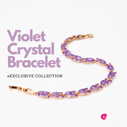 Violet Crystal beauty Bracelet