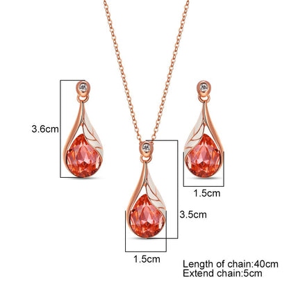 Flama Pendant Set - Kuberlo - Best Gift for - Imitation Jewellery - Designer Jewellery - one gram gold - fashion jewellery