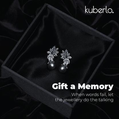 Gift Princess Pearl Earrings - Kuberlo - Best Gift for - Imitation Jewellery - Designer Jewellery - one gram gold - fashion jewellery