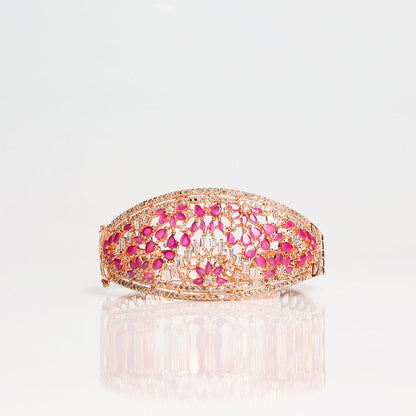 Pink Rhiya Royal Bangle Bracelet