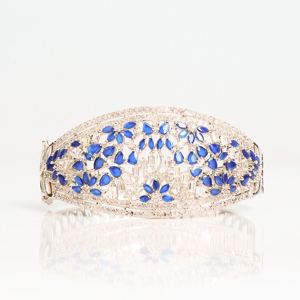 Blue Rhiya Royal Bangle Bracelet