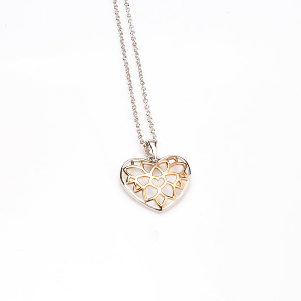 Floral Heart Pendant