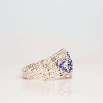 Blue Rhiya Royal Bangle Bracelet