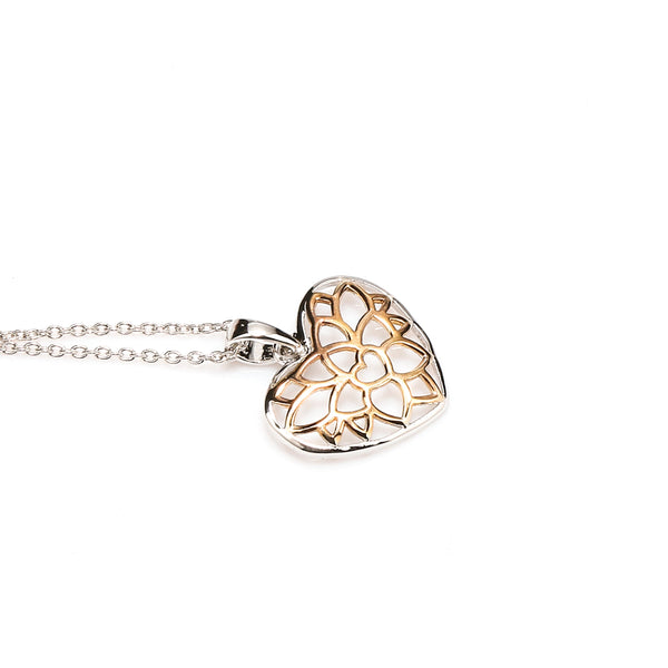 Floral Heart Pendant