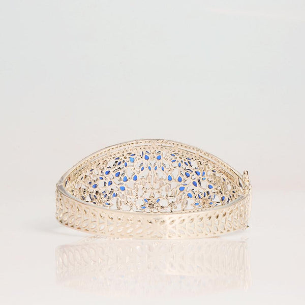 Blue Rhiya Royal Bangle Bracelet