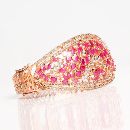 Pink Rhiya Royal Bangle Bracelet